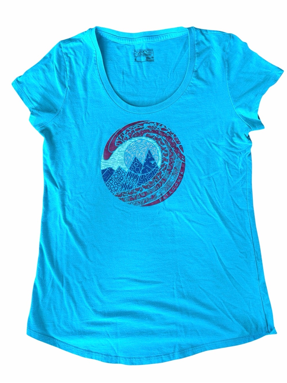 Patagonia Women’s S Slim Fit Graphic Scoop Neck T Shirt